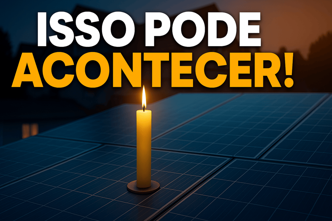 Energia solar quando falta luz