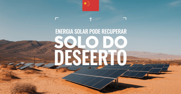 Estudo mostra que painéis solares podem ajudar a recuperar áreas degradadas no deserto da China