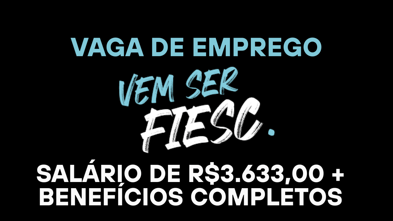 FIESC abre vaga para Técnico em Enfermagem com salário de R$ 3.633 e atuação em Brusque e região