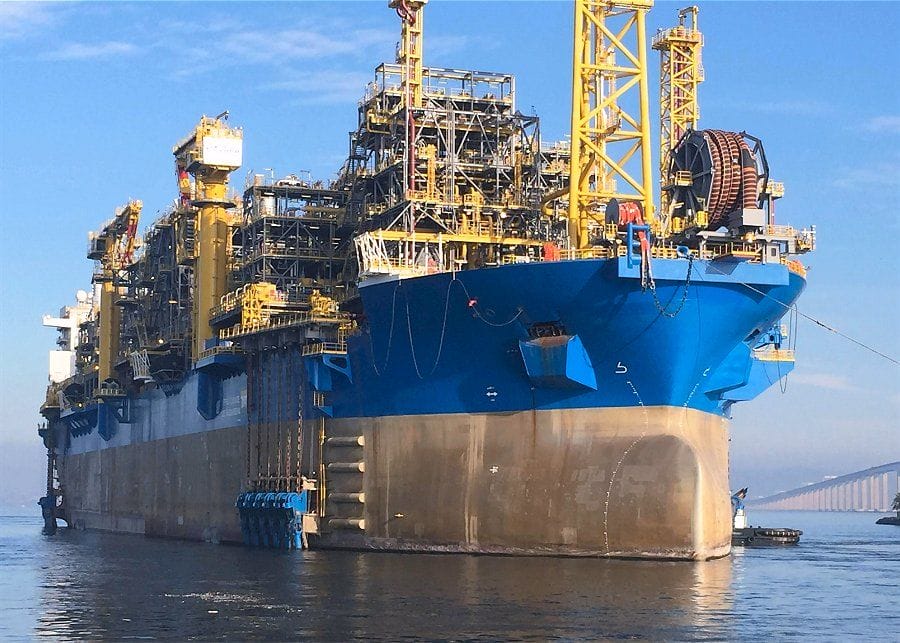 FPSO Cidade de Saquarema opera en el pre-sal con 150 mil barriles/día y 6 millones de m³ de gas. Ve aquí datos técnicos y el historial de la unidad de SBM Offshore.