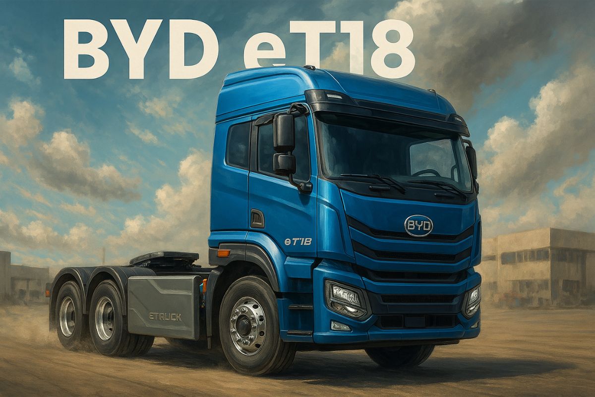 BYD eT18 chega ao Brasil com 21 toneladas, 165 km de autonomia e manutenção até 70% mais barata
