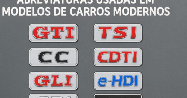 O que significam as siglas GTI, TSI, CC e outras abreviações usadas em modelos de carros modernos