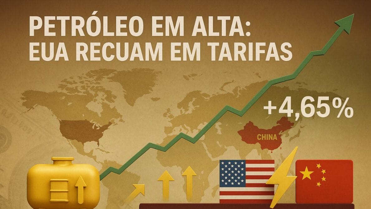Petróleo registra alta após mudança tarifária nos EUA; mercado segue atento à relação com a China