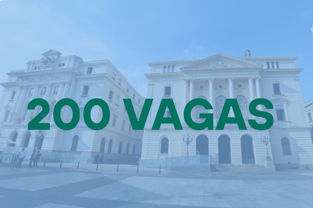 Mutirão da Secretaria da Justiça e Cidadania: 200 Vagas de R$ 1.412 a R$ 3.000 em SP