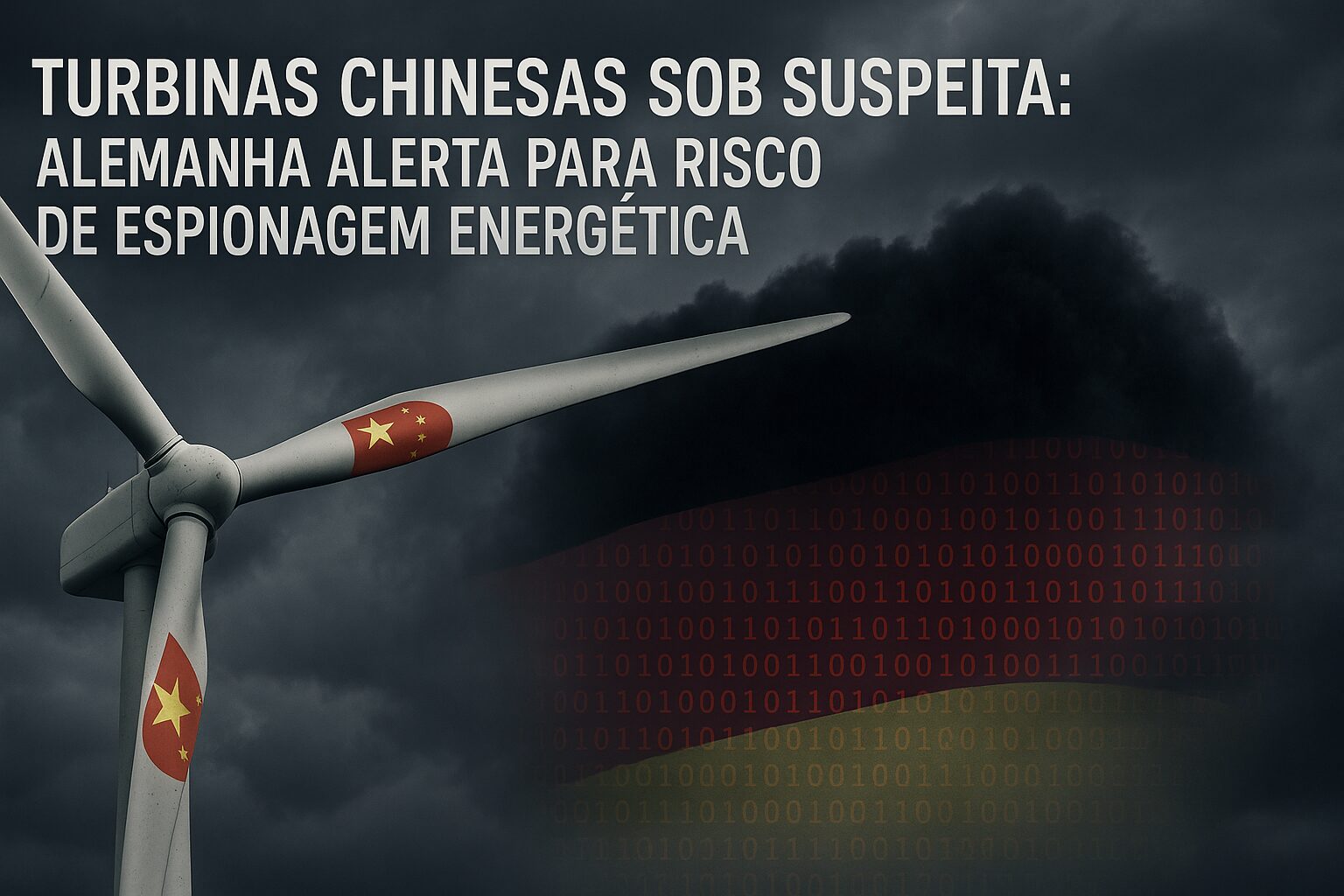 Turbinas eólicas viram alvo de tensão entre China e Alemanha por suspeita de espionagem