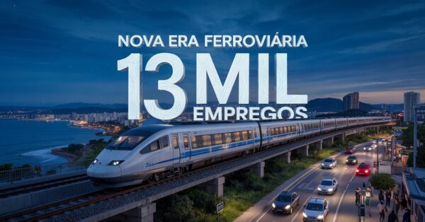 Novo trem ligará São Paulo ao litoral, criará 13 mil empregos e promete mudar a mobilidade com impacto direto nas estradas e cidades.