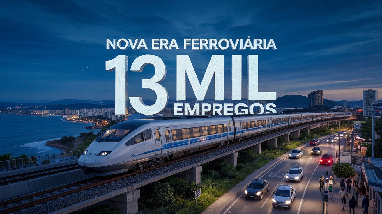 Novo trem ligará São Paulo ao litoral, criará 13 mil empregos e promete mudar a mobilidade com impacto direto nas estradas e cidades.