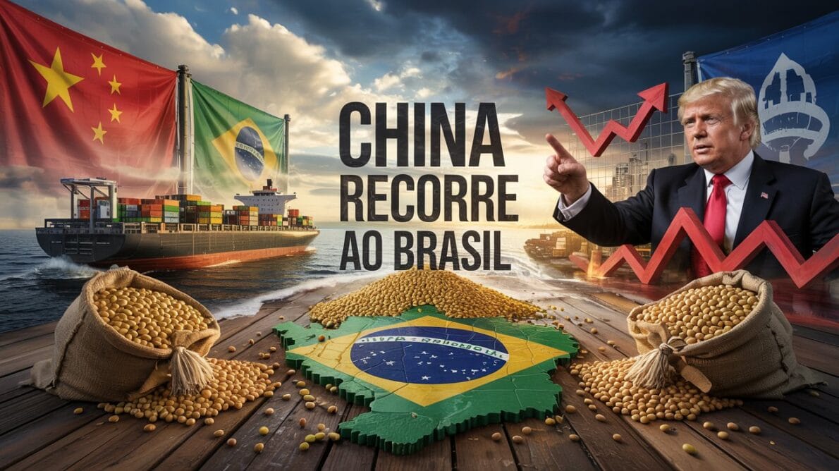 Com Trump elevando tarifas, China compra soja do Brasil como nunca. Volume recorde aquece o agronegócio e reposiciona o comércio global.