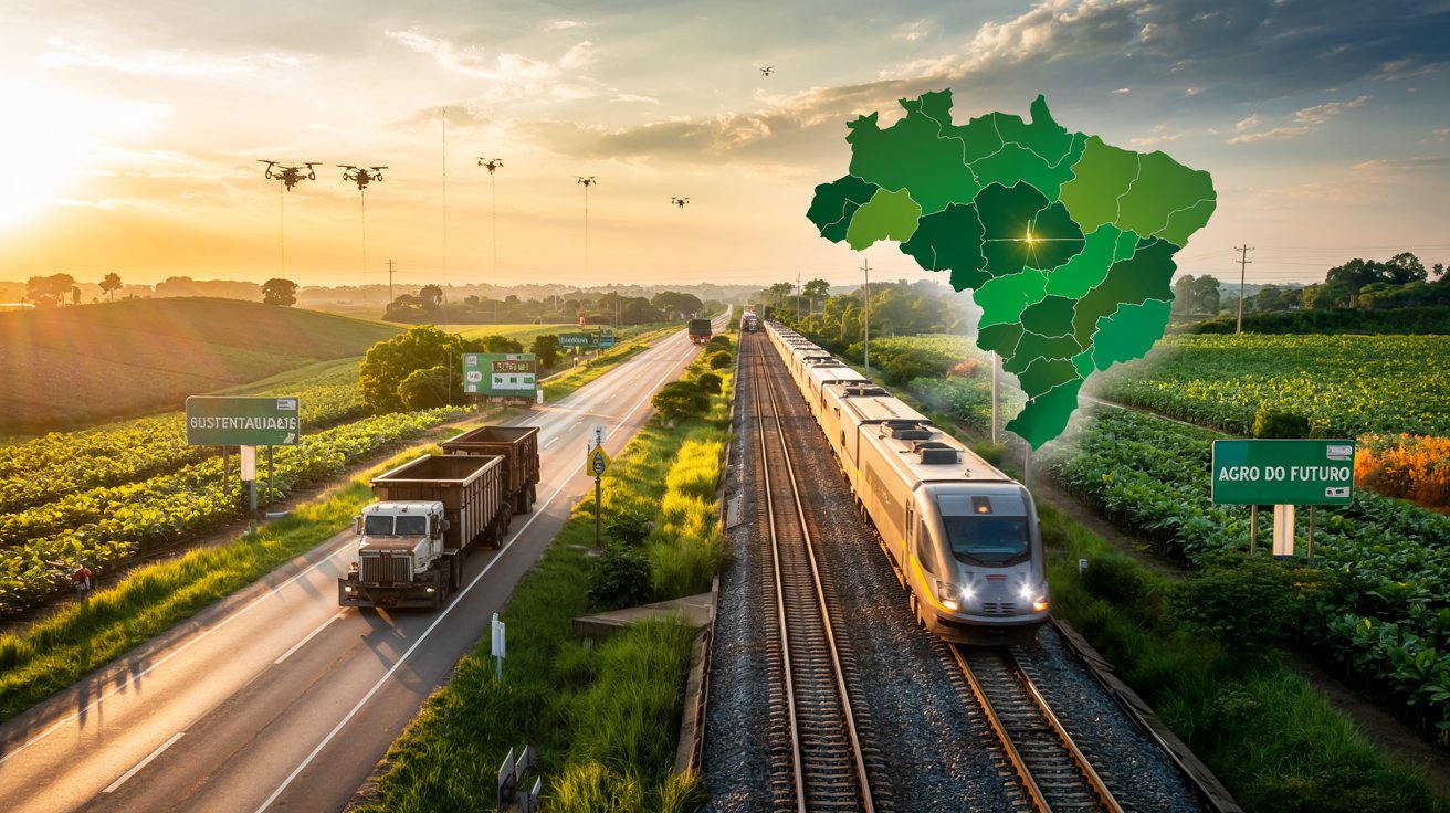 Rumo ergue ferrovia bilionária no MT e transforma a logística do agro. BR-163 perde protagonismo com novo corredor sustentável de grãos.