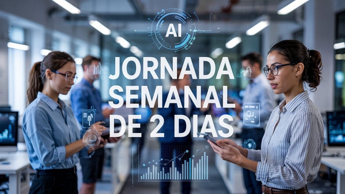 Bill Gates acredita que a inteligência artificial pode permitir semanas de trabalho de dois dias, aumentando a produtividade e qualidade de vida.