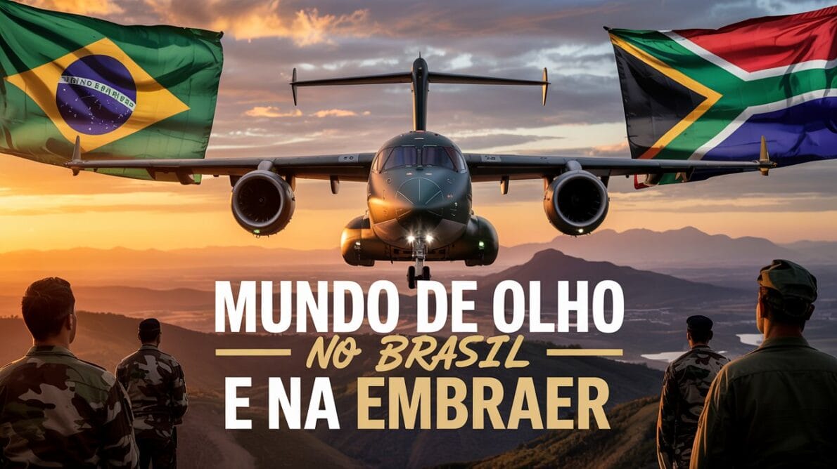 KC-390 conquista o mundo: cargueiro da Embraer brilha na África do Sul e reforça protagonismo do Brasil na aviação de defesa.