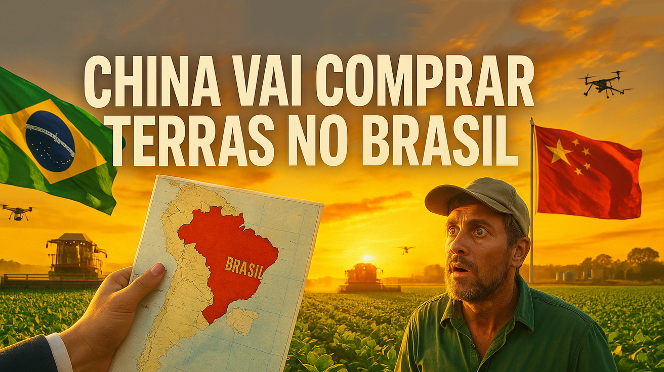 Estatal chinesa mira terras no Brasil e pode revolucionar o agro com tecnologia e parcerias. Iniciativa reacende debate sobre soberania no campo.