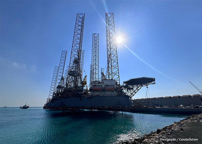 jackup Admarine 511 constellation que va a operar para Petrobras