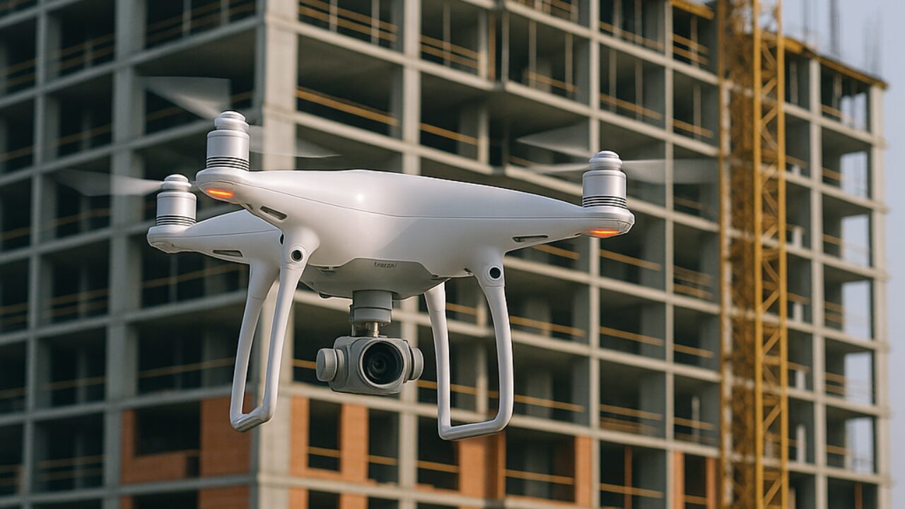 Pesquisadores testam uso de drones em grandes alturas, viabilizando obras em locais extremos, uma grande aposta do setor da construção civil.