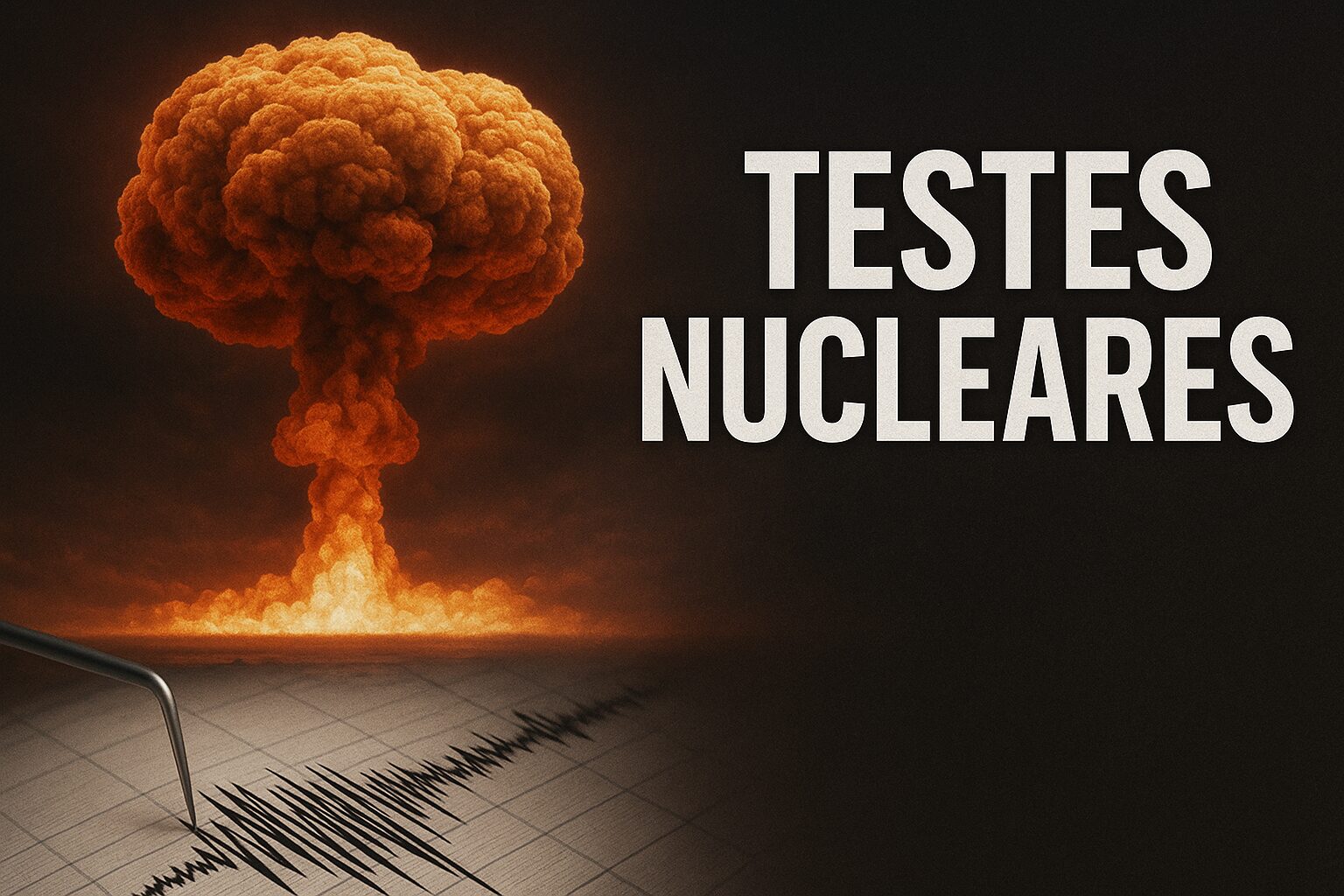 testes nucleares, terremotos
