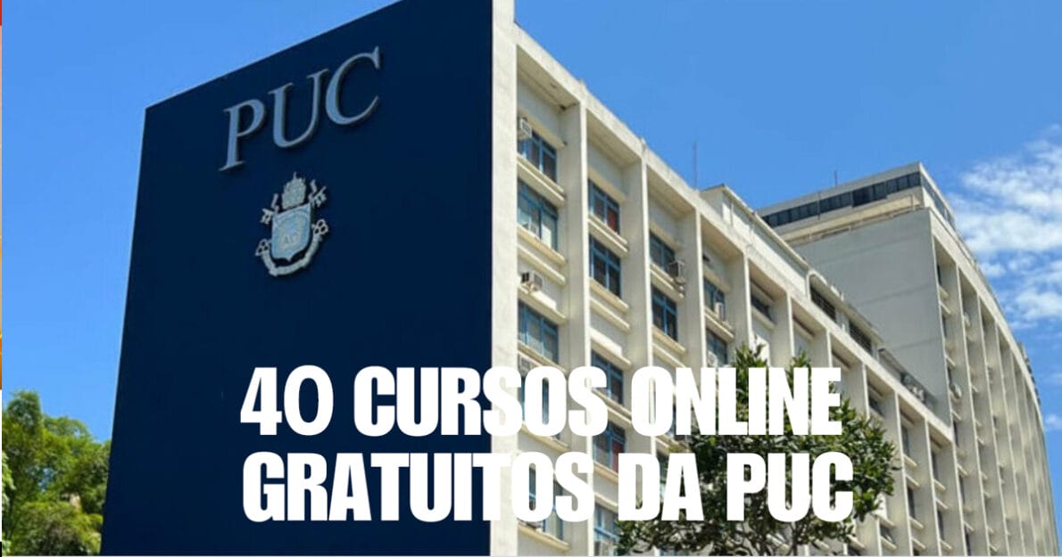 PUCRS oferece 40 cursos online gratuitos com certificado reconhecido. Estude no seu tempo, aprenda com qualidade e turbine seu currículo em 2025!