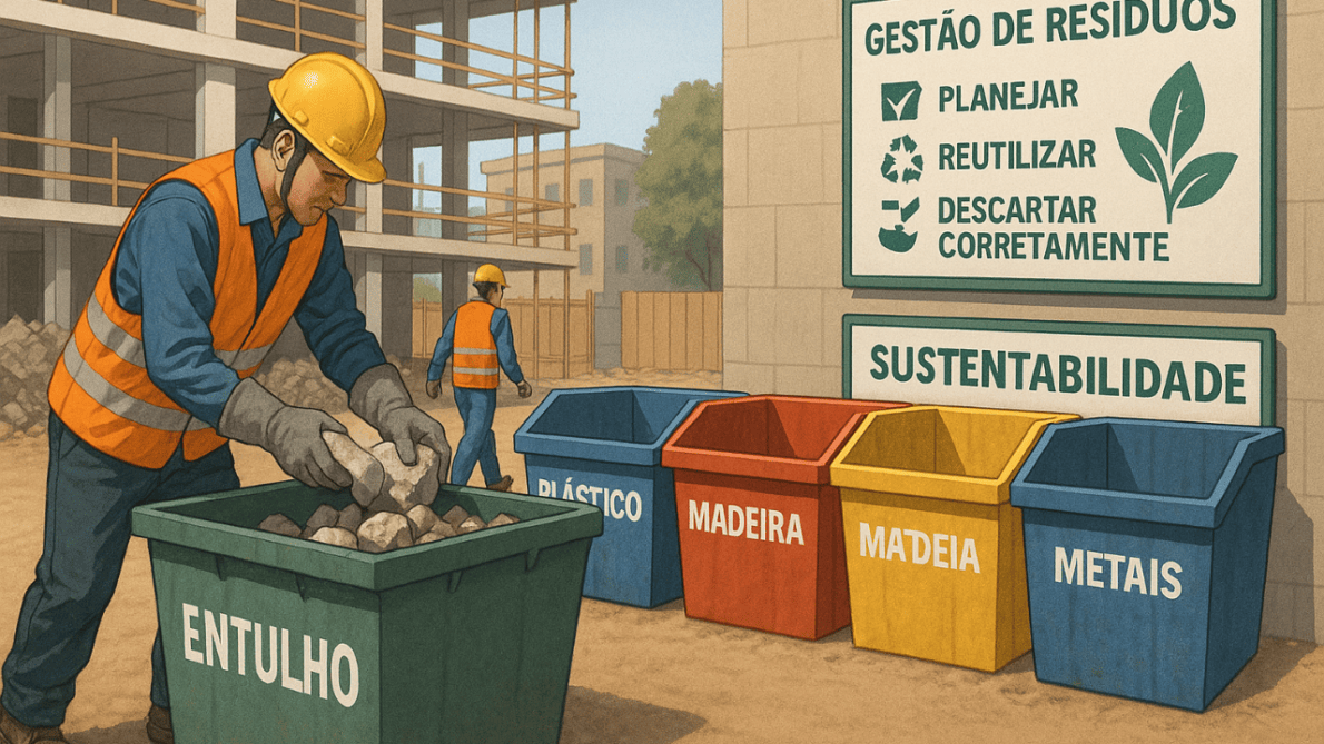 Como aplicar a gestão de resíduos na construção civil e reduzir desperdícios, economizar na obra e garantir sustentabilidade com o PGRCC!