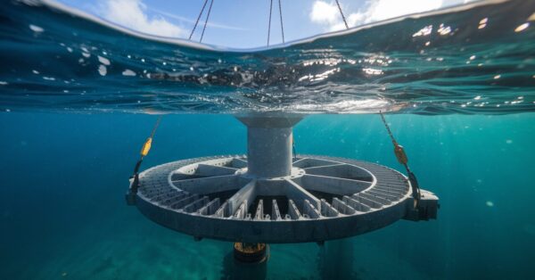 França instala turbinas submersas de 24 metros movidas por energia das marés com investimento de €31,3 milhões; cada unidade é montada em apenas 20 minutos