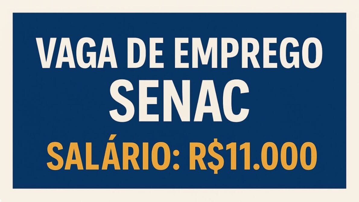 Senac SP está oferecendo salário de R$11 mil para interessados em trabalhar como professor de computação: Processo seletivo até 11 de abril