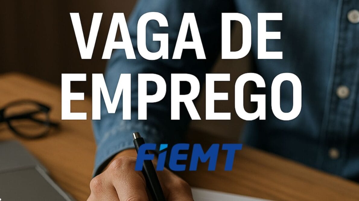 Sistema Fiemt anuncia vaga de emprego em Cuiabá para especialista pleno em redação e oferece salário de R$5.282,84 + benefícios, saiba mais