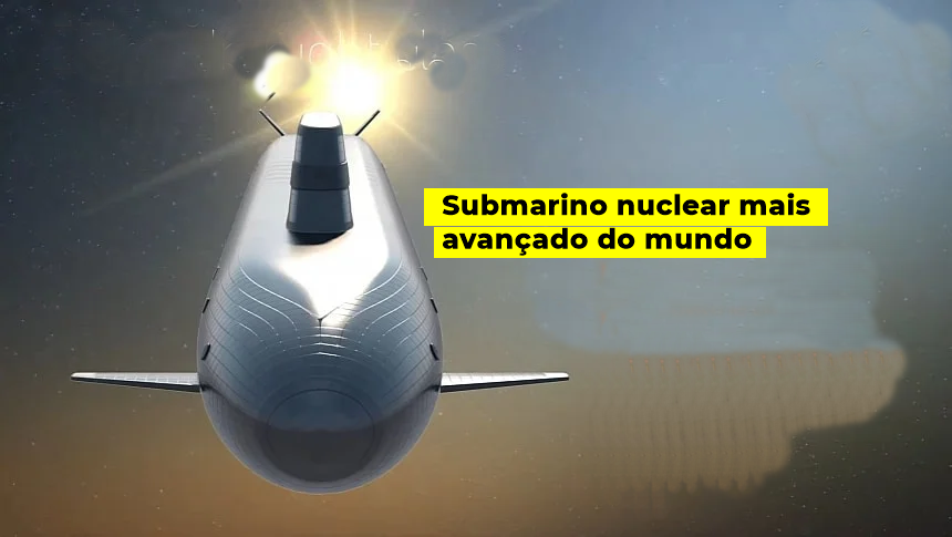 Submarino nuclear mais avançado do mundo imitará o dia e a noite para a tripulação