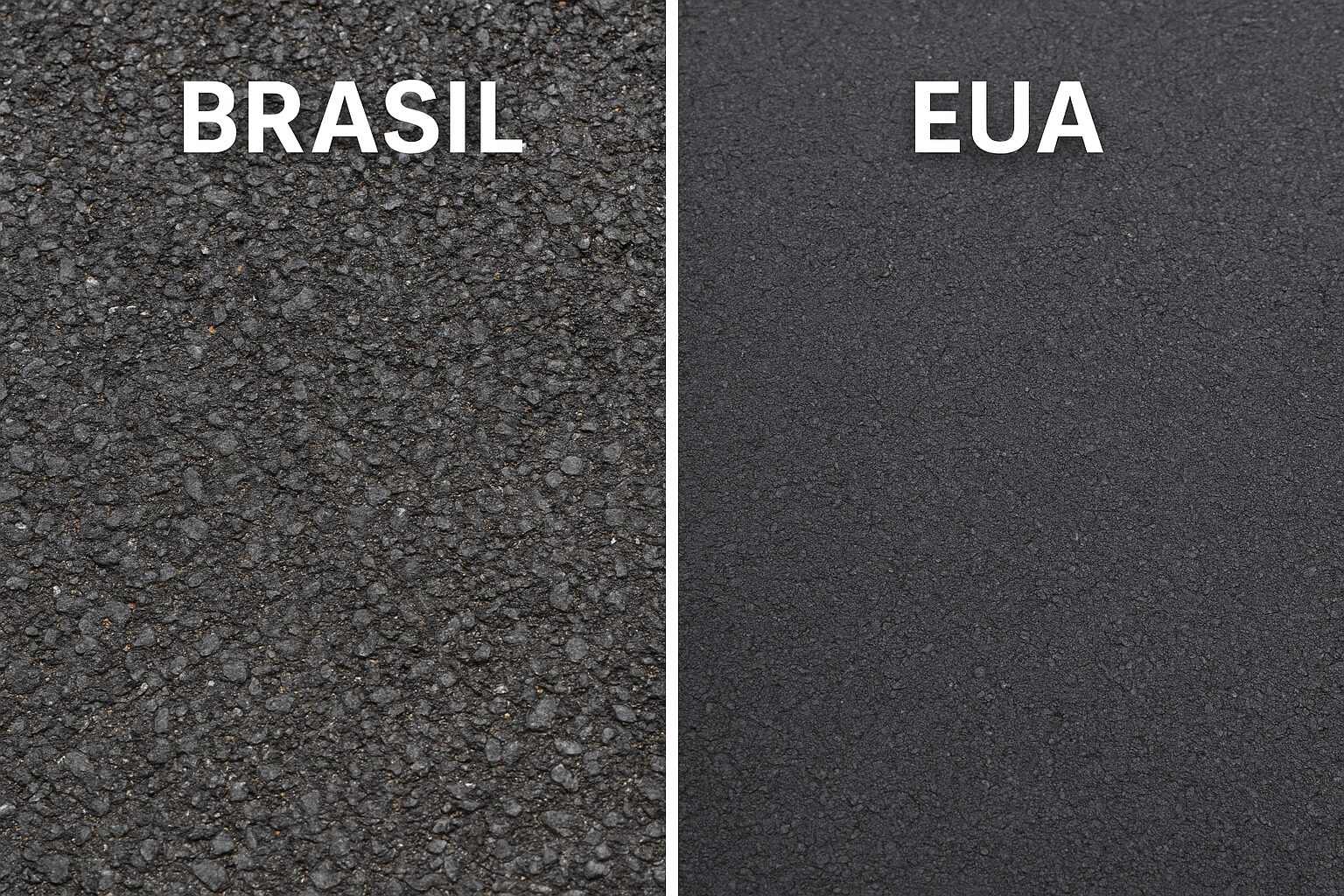 Asfalto, Brasil, EUA, estradas