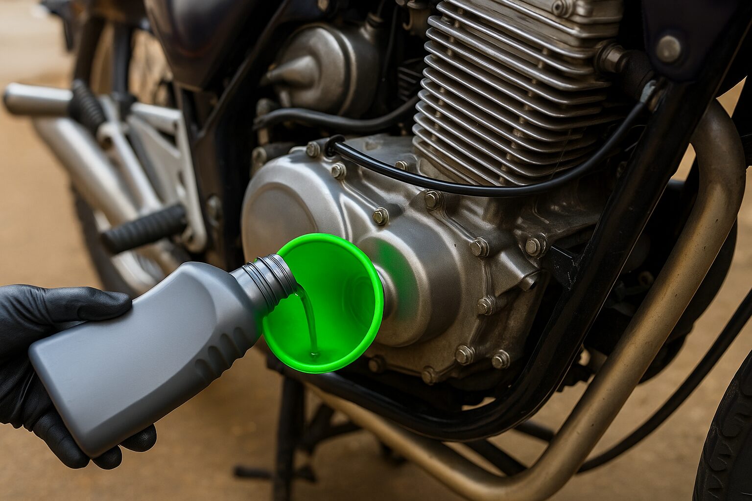 Óleo, Motor, Moto, troca de óleo