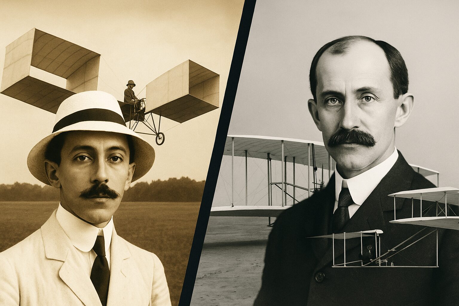 Santos Dumont, Irmãos Wright, Aviação, Avião