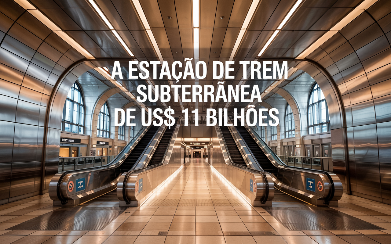 A estação subterrânea de US$ 11 bilhões que levou 16 anos para ficar pronta