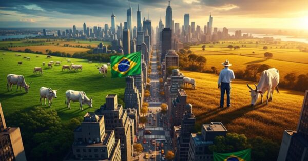 Conheça a Fazenda Nova Piratininga, gigante do agronegócio brasileiro maior que NY! Sua história, produção de ponta e práticas sustentáveis.