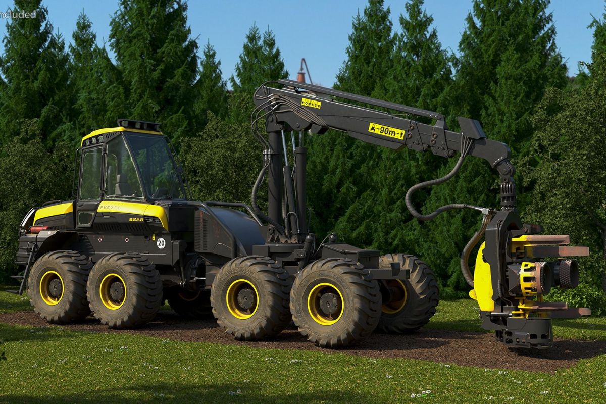 Máquina de colheita florestal de grande porte: Ponsse Bear vs Komatsu 951 em análise