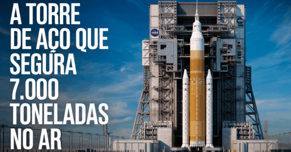 A torre de aço que segura 7.000 toneladas no ar: o elevador espacial da NASA para montagem vertical de foguetes