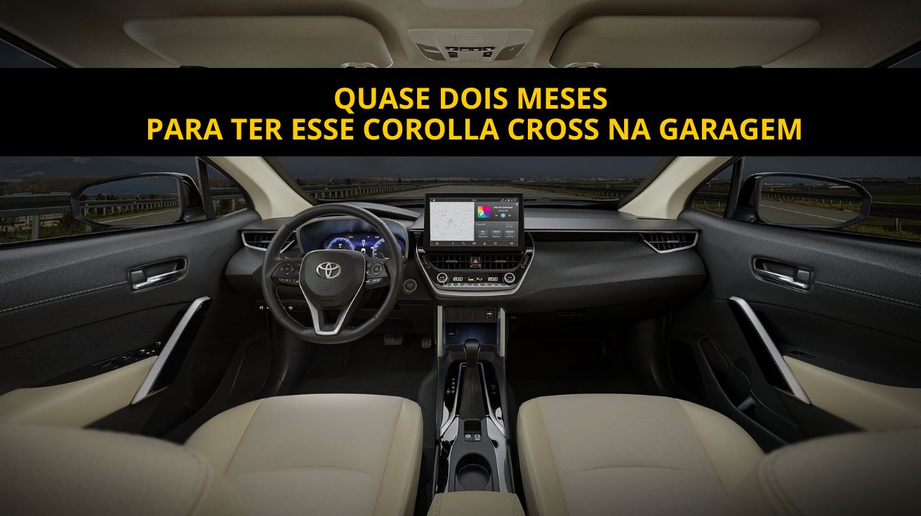 Toyota domina o Brasil em 2025, mas alta procura gera filas de até 160 dias para o Corolla Cross e espera indefinida para a Hilux.