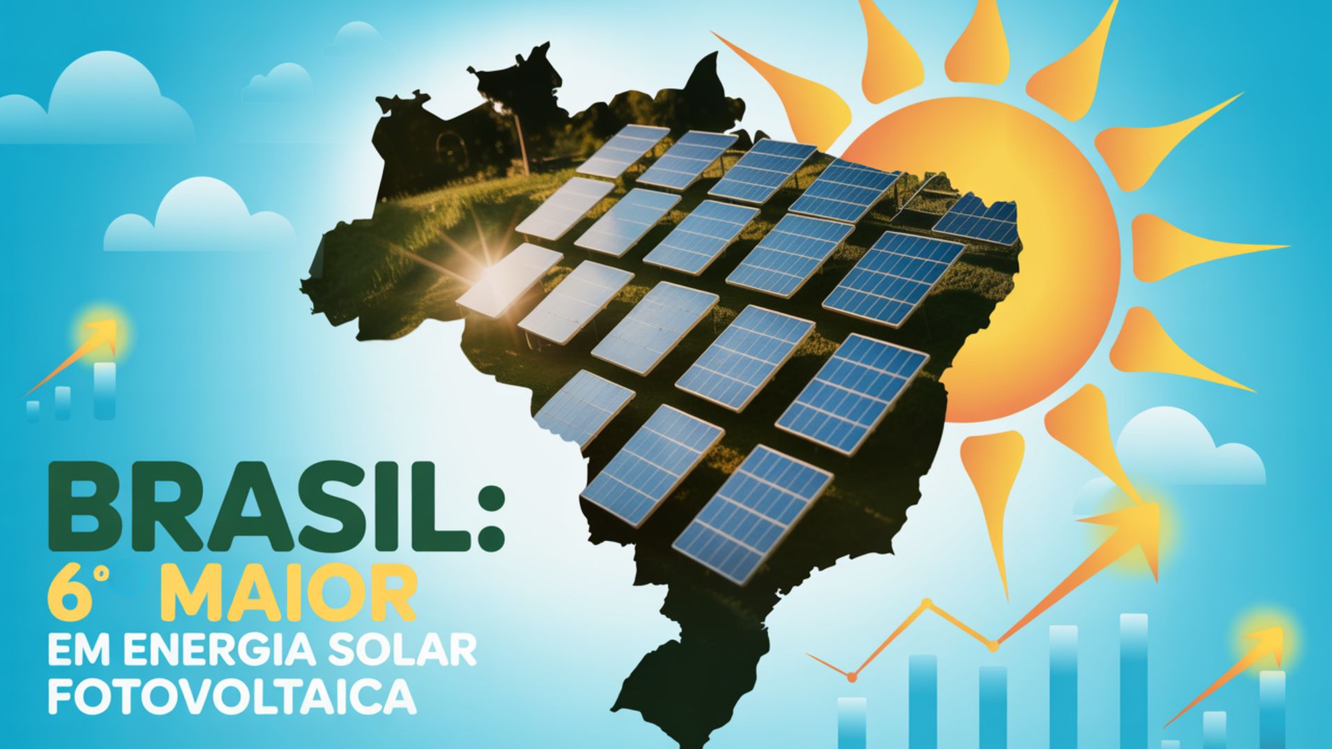 Brasil consolida posição global em energia solar fotovoltaica e se torna o 6º maior do mundo em capacidade instalada