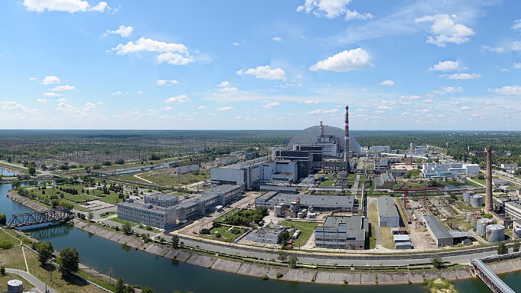 La Antigua Planta Nuclear de Chernobyl Está Rodeada por una Zona de Exclusión (Imagen: CHNPP