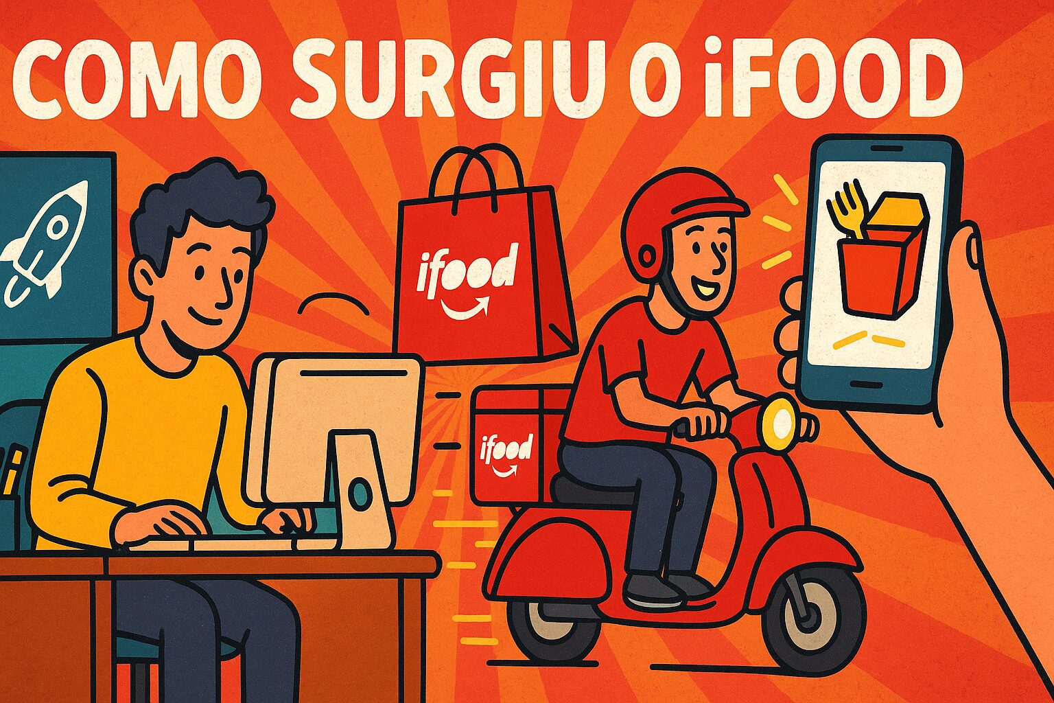 Como nasceu o iFood: de três jovens entregando panfletos em faculdades para divulgar restaurantes à liderança entre os maiores apps de delivery do Brasil com valor de US$ 5,4 bilhões