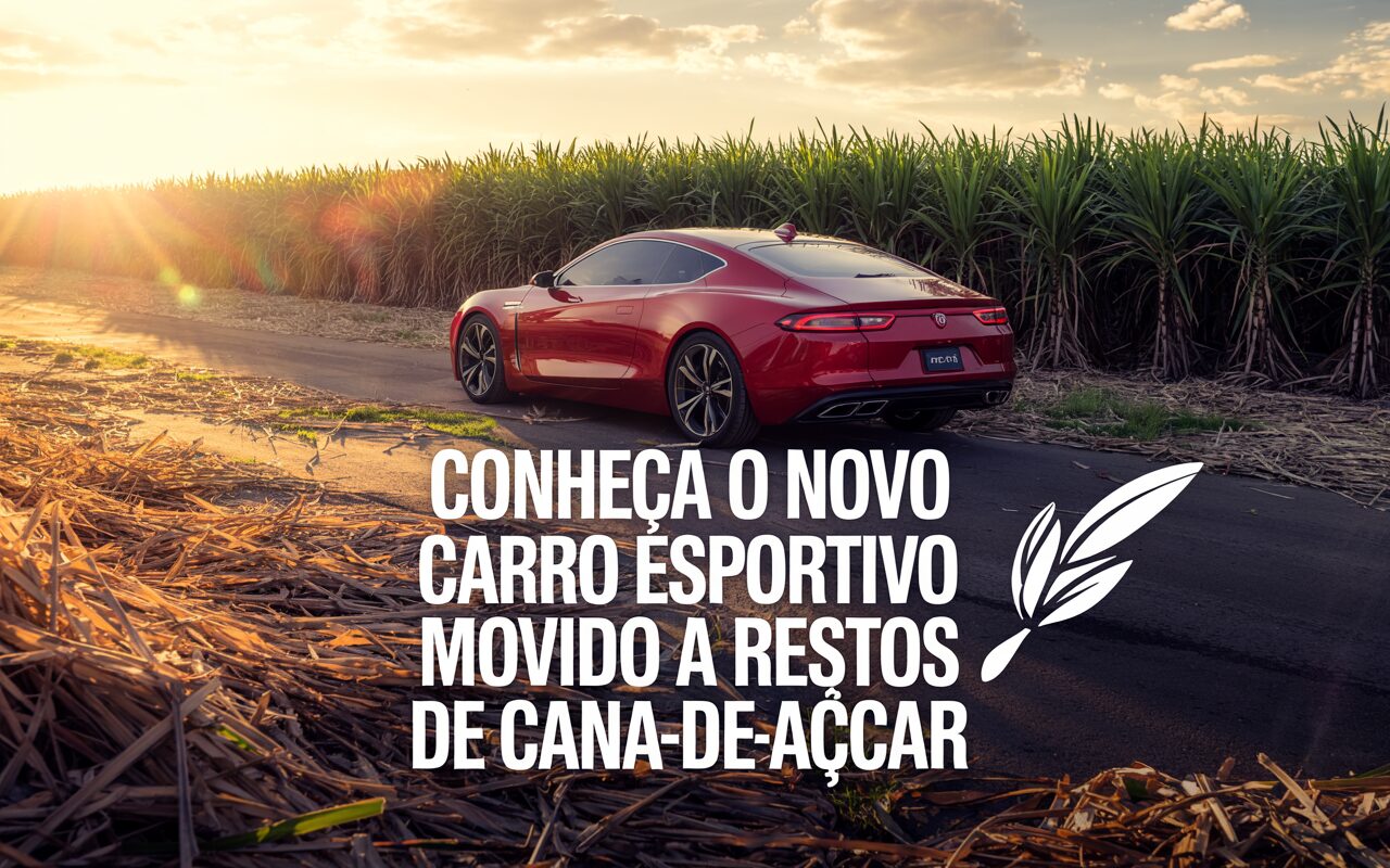 Conheça o novo carro esportivo movido a restos de cana-de-açúcar que representa economia de R$ 1 por litro frente ao diesel