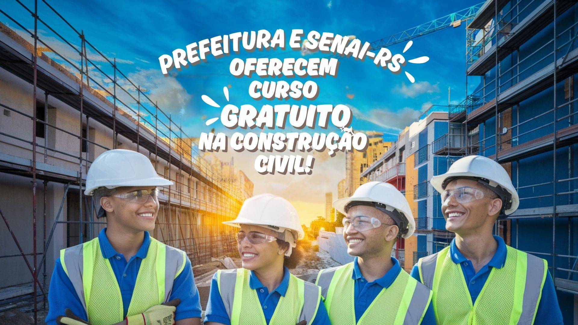 Curso gratuito de construção civil prepara população para o mercado de trabalho e reforça reconstrução de escolas em Canoas