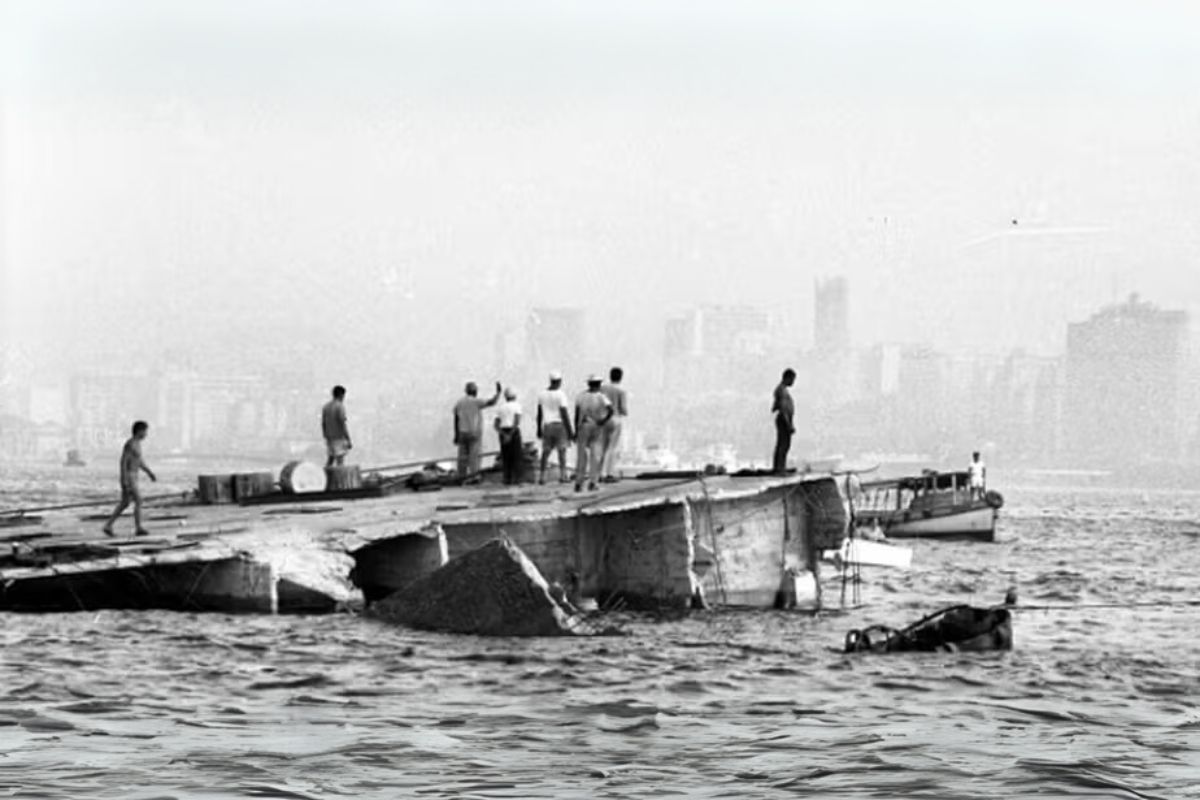 Ponte - construção - megaobra - trabalhadores