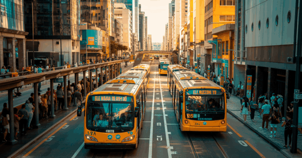 Ele não tem trilhos, mas funciona como metrô - o sistema de ônibus que se tornou modelo de referência