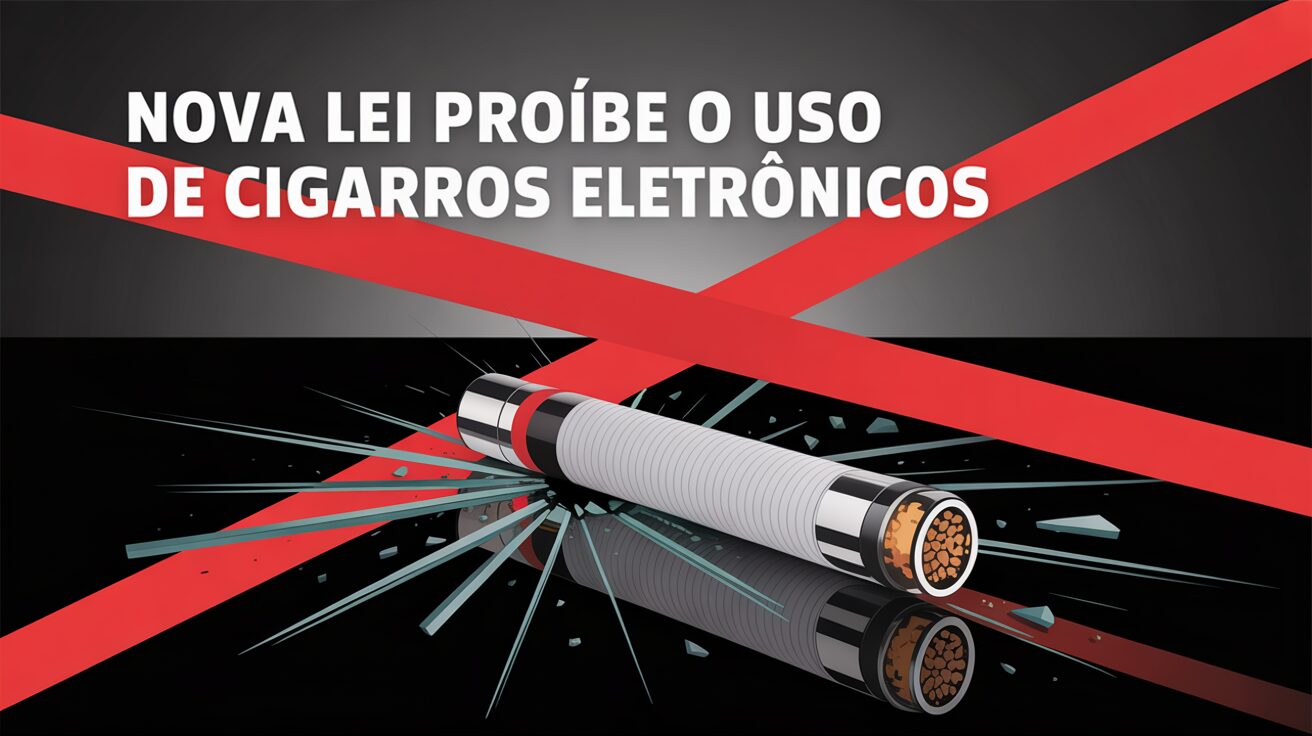 Governo brasileiro aprova nova lei que proíbe o uso de cigarros eletrônicos em espaços públicos fechados e ambientes coletivos