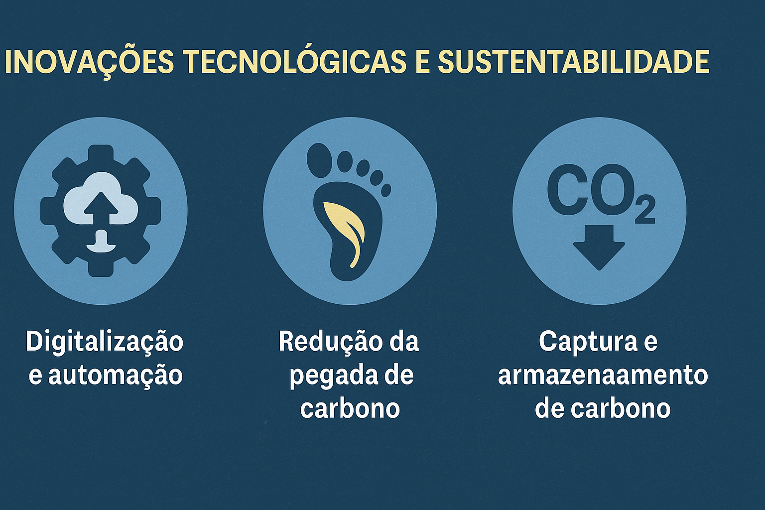 Infografía Ilustrando Innovaciones Tecnológicas Y Sostenibilidad En El Sector De Petróleo Y Gas, Con Iconos Representando Digitalización, Reducción De La Huella De Carbono Y Captura De Carbono.