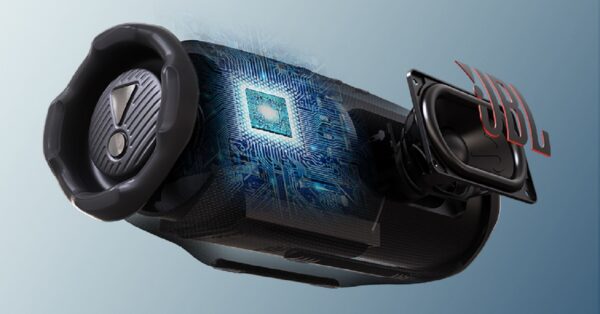Nova caixa de som da JBL tem autonomia de 28 horas e resistência à água com submersão de até 1,5 metro por 30 minutos