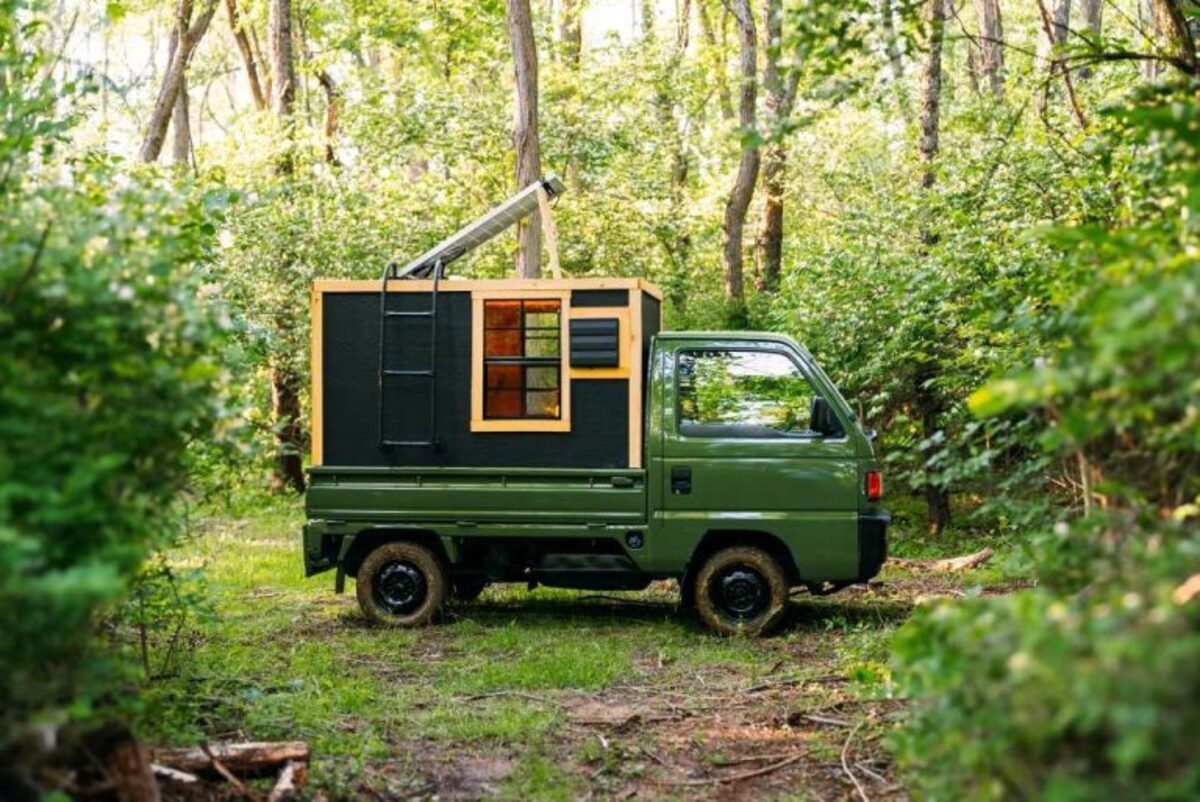 Caminhonete, Energia solar, Menor casa