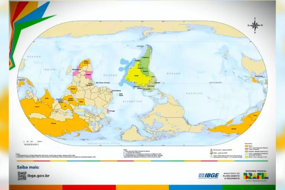 Mapa-múndi do IBGE virou PIADA internacional?