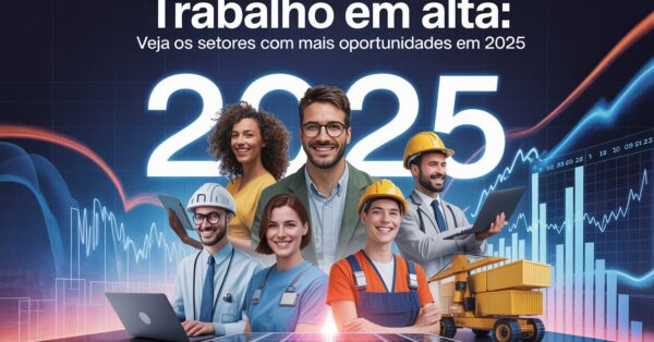 Mercado de trabalho em 2025 veja os setores que devem liderar a geração de empregos e atrair profissionais em alta