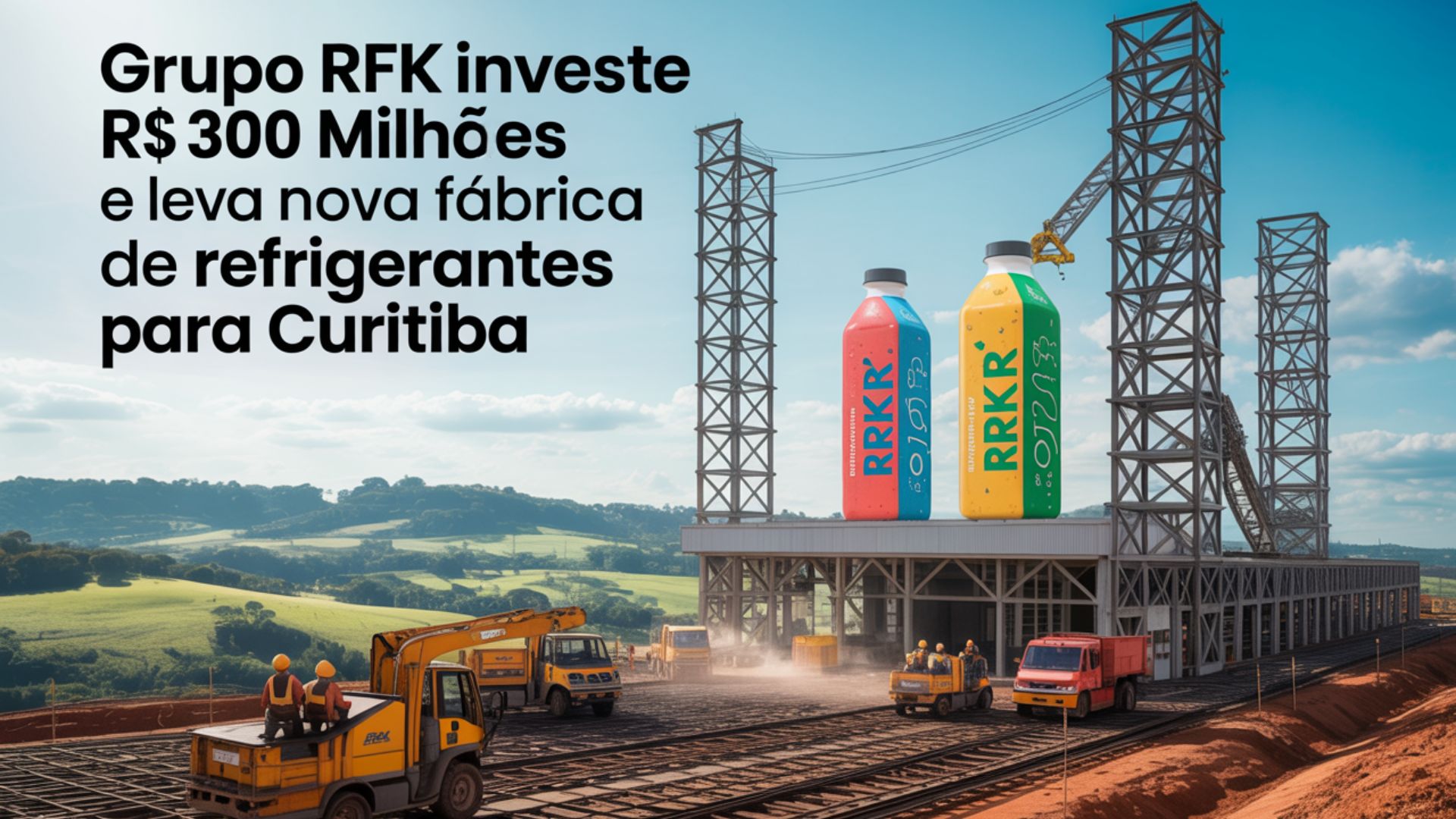 Nova fábrica de refrigerantes do grupo RFK será construída na região de Curitiba com investimento de R$ 300 milhões