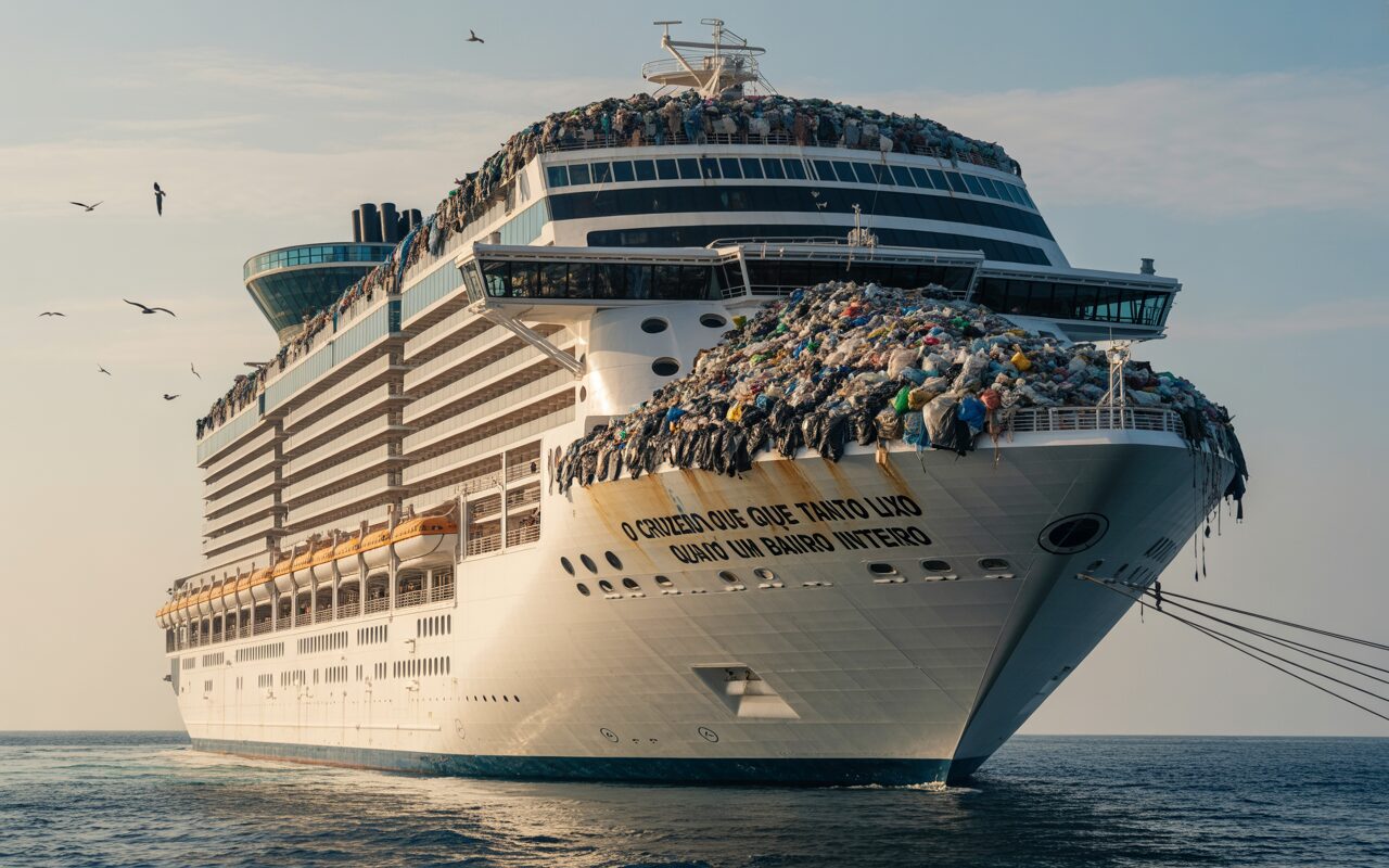 O cruzeiro que gera tanto lixo quanto um bairro inteiro — e recicla tudo a bordo