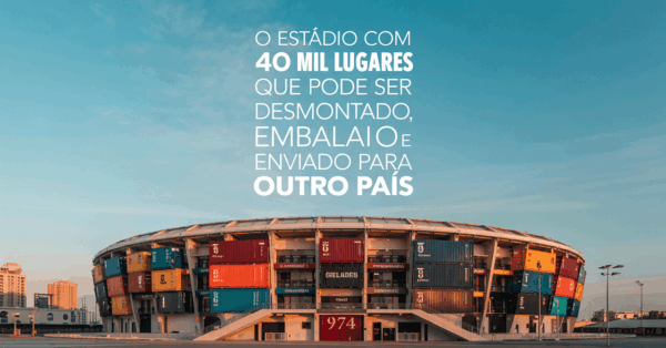 O estádio de futebol com 40 mil lugares que pode ser desmontado, embalado e enviado para outro país em dois meses: conheça o incrível Estádio 974