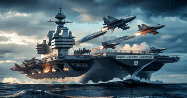 O navio mais caro da história custou US$ 13 bilhões, tem reator nuclear e consegue lançar caças a cada 25 segundos